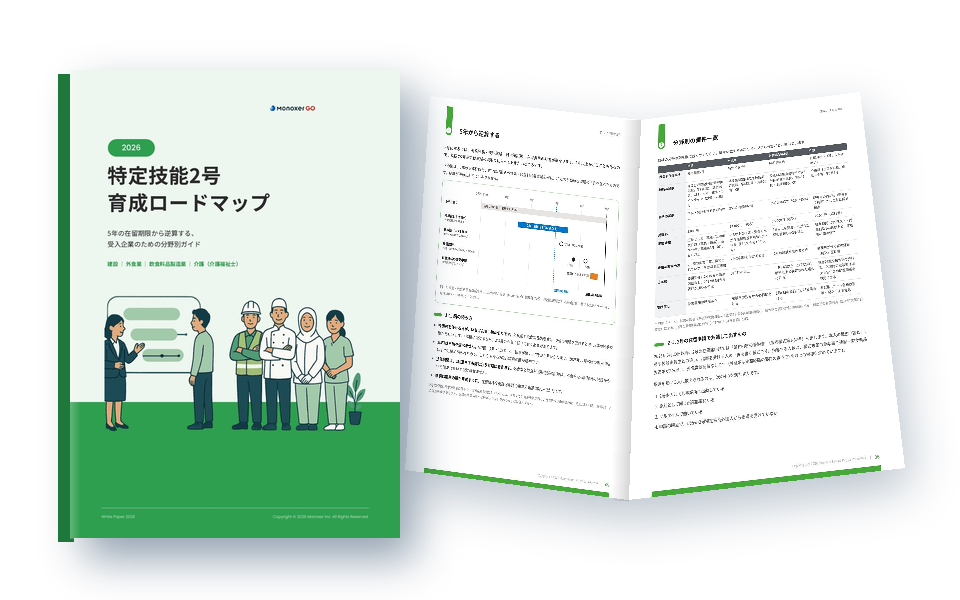 特定技能2号 育成ロードマップ 2026 表紙